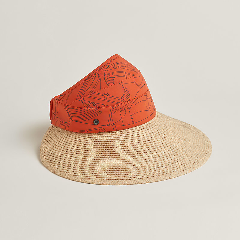 【夏の視線を独り占め】HERMES Kleo Thalassa サンバイザー HERMES 新作 サンバイザー 帽子 お洒落 タラッサ Kleo Thalassa